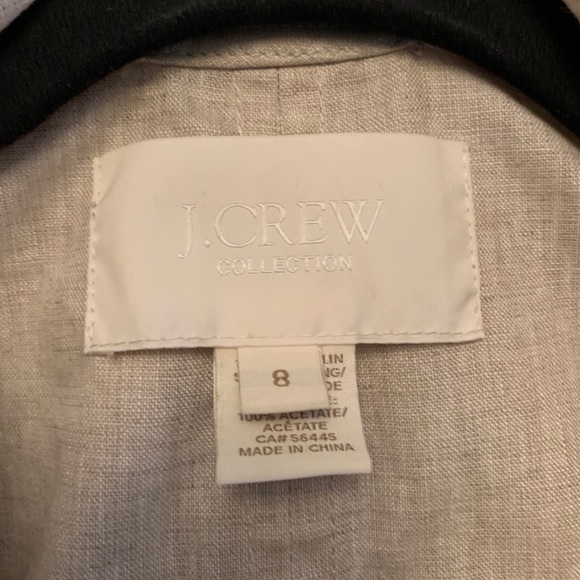 J Crew Linen Slicker Raincoat - Picture 8 of 12